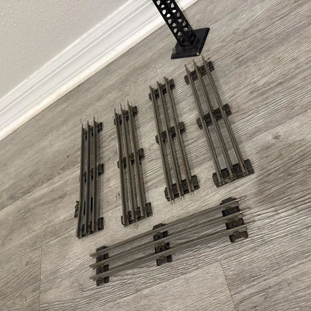 Vintage Lionel O Gauge Curved & Straight & Switches Train Track Pieces 1950s
